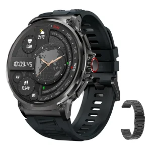 V69 1.85inch Big Screen Smart Watch Sports Watch for Man Outdoor IP68 710mah BT Call Smartwatches with Double Strap
