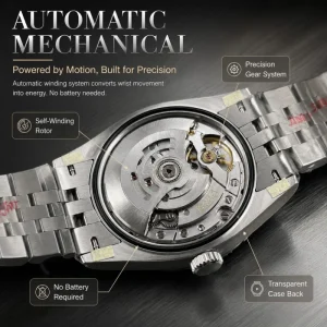 VS Silver Log Luxury V2 Version Men’s 36mm Automatic Mechanical Watch High Quality 3235 Automatic Chain Stainless Steel Watch