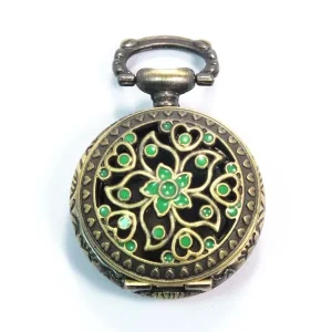 Vintage Erotic Pocket Watch Kids Quartz Butterfly Flower Antique No Waterproof PSW-PW07