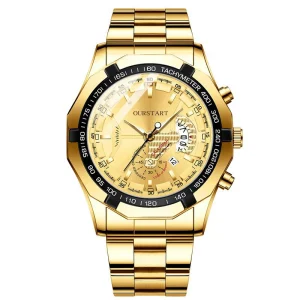 Vintage Luxury Sport Pilot Watch Sunburst Green Dial Brown Leather Strap Automatic Mechanical Sapphire Crystal Men’s Casual