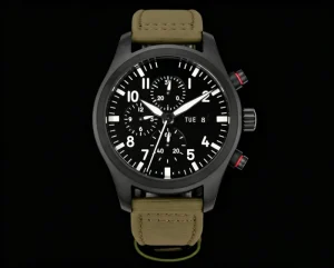 Vintage Mechanical Watch Luminous Sapphire Automatic Movement Date Wristwatch for Daily Sports