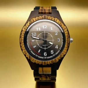 Vintage Natural Wood Watch Custom Logo Japan Quartz Wooden Watch for Men Relojes De Madera