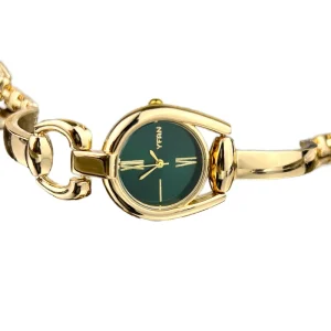 Vintage Quartz Bracelet Watch for Women, Small Casual Fashion, 28mm Glass Dial, Alloy Bracelet