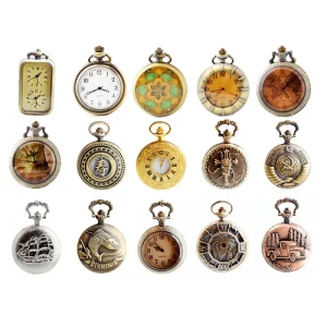 Vintage Quartz Pocket Watch Steampunk Unisex Pendant Flip Hollow Black Bronze Silver Gold