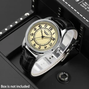 Vintage Style Men’s Quartz Waterproof Luxury Analog Watch with Custom Logo OEM Branding Bulk