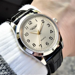 Vintage Style Men’s Quartz Waterproof Luxury Analog Wrist Watch with Custom Logo OEM Branding Bulk