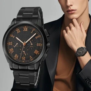 WJ-11472 Black Color Minimalist Men Wrist Watch Classic Stylish High Quality Male Watches Popular Man Watch