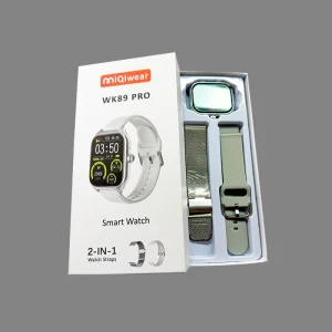 WK89 Smart Watch PK 2.19 inch HD Display Full Touch Wireless Charging Smartwatch with Earphone M69 PRO MAX Set 2 in 1