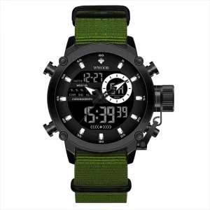 WWOOR 8882 Factory Price LED Waterproof Custom Brand Dual Display Watch Sport Wrist Men Watch