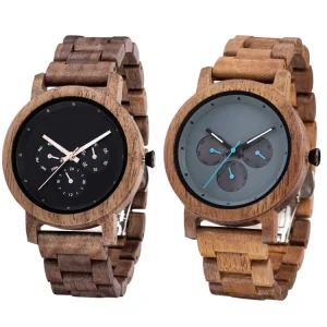 WYGICOO Jam Tangan Kayu Reloj De Madera Montre En Bois Customized Wood Watch for Men Bamboo Luxury