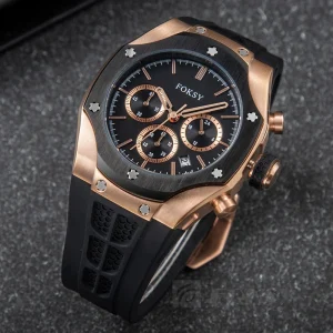 Watch Manufacturer OEM ODM Luxury Chronograph Watch Men Silicone Strap Watch With Your Own Logo Orologi Uomo