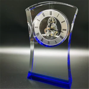 Watch Trophy Crystal Customized Glass Crystal Wall Clock Crystal Commemorative Clock