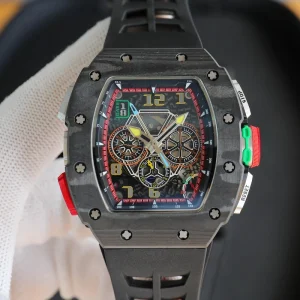 Watch for Men Automatic Watch Carbon Fiber Skeleton Dial Octagon Mens Watches Luxury Men’s Mechanical Watch Luxury Watch Reloj