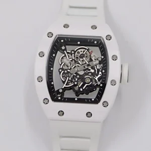 Watch for Men Automatic Watch Ceramic White Dial Octagon Skeleton Watch Mens Watches Luxury Men’s Mechanical Watch Luxury Watch