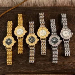 Watch for Woman Flower Shape Dial Casual Style Ladies Quartz Watch Gift for Women