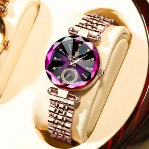 Watch for Women Design Luxury Rose Gold Stainless Steel Quartz Wristwatch Waterproof Business Fashion Ladies Watches for Girl