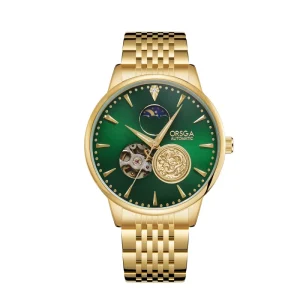 Watch with Visible Dial Automatic Winding Mechanical Watch for Casual Wear Men’s Watch