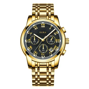 Watches Men Luxury Brand Chronograph Men Sports Watches Waterproof Full Steel Quartz Men’s Watch Relogio Masculino