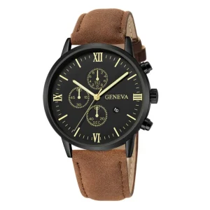 Watches for Men Fashion Sport Watch for Men Leather Strap Quartz Watches Business Wristwatches Relojes De Mujer