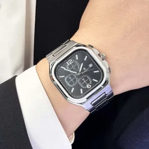 Watches men fashion Quartz Watch for Men Luxury Stainless Steel 42mm Luminous Wrist Watch Waterproof Men’s Watch Arabic Watches
