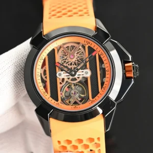Water Resistant Hollow Design Mechanical Watch for Daily Wear Business Watch for Men