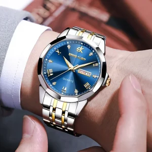Waterproof Custom logo Unisex Watches Gifts Set White Couple Wrist Watch for Man and Women