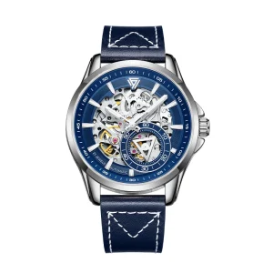Waterproof Hollow Out Skeleton Strap Luxury Mechanical Automatic Wrist Men Watch