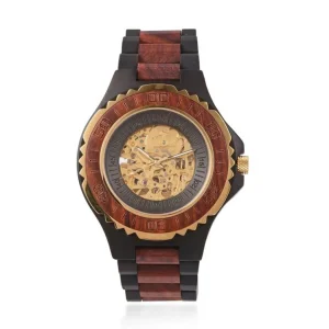 Waterproof Japan Movement Wood Strap Men Mechanical Wood Watch