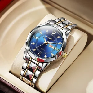 Waterproof Luminous New Business Men’s Watches Stainless Steel Luxury Quartz Wrist Watch Men