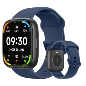 Waterproof Magnetic Rubber Smart Watch Multi function Fitness Tracker Heart Rate Blood Pressure Sleep Monitoring IPS Display