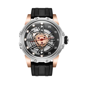Waterproof Men’s Mechanical Watch with Luminous Dial Stainless Steel Case Silicone Strap Automatic Movement Fashion Style