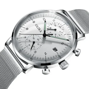 Waterproof Mens Quartz Chronograph Wrist Watch
