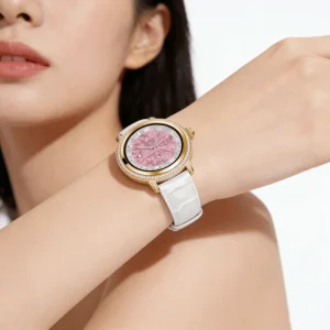 Waterproof Pure Gold Smart Watch High End Luxury Business Smartwatch for Men Social Media Fun