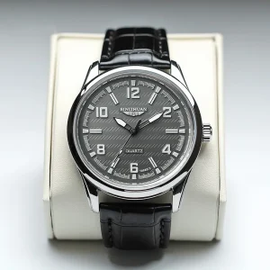 Waterproof Quartz Men’s Luxury Business Casual Classic Retro Dial Leather Strap Customizable Logo Watch