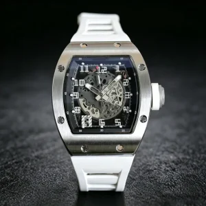 Waterproof Rubber Strap Stainless Steel Case Men’s Diving Watch