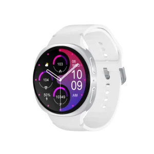 Waterproof Smartwatch 1.32 Inch IPS Display Rotatable Design Heart Rate Monitoring for Android IOS Silica Gel