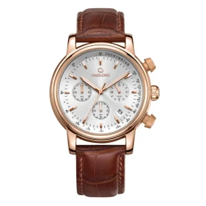 Waterproof Stainless Steel Custom Brand Logos Watch Men Chronograph
