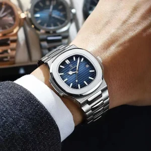 Waterproof Ultra-thin Stainless Steel Men’s Watch Calendar Quartz World Time Business Watch