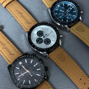 Wilderness Gentleman Men’s Vintage Leather Watch Waterproof Calendar Watch Birthday Gift Watch