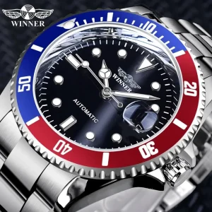 Winner 320 Men’s Mechanical Automatic Watch Stainless Waterproof Wristwatch
