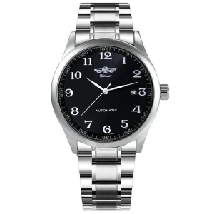 Winner Forsining 166 Mechanical Watch 40mm Classic Automatic Rose Gold Luxury Watches Stainless Steel Watch for Men