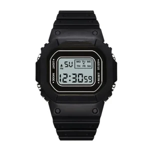 Women Digital Green Watch Multifunction Waterproof LED Electronic Watch