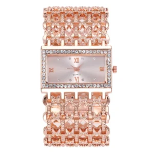 Women Fashion Watches Simple Vintage Small Dial Watch Sweet Casual Watch Luxury Crystal Wristwatch Gift