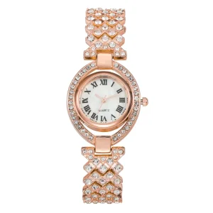 Women Luxury Watches Diamond Stainless Steel Quartz Wrist Watch Fashion Watch Clocks for Ladies