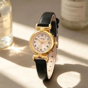 Women’s Belt Watch Simple Vintage Style Ladies Watches Small Dial Student Exam Quartz Watch