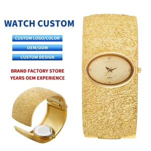 Women’s Bracelet Watch Gold Luxury High-End Diamond Inlaid Waterproof Watch Brand Exclusive Customization
