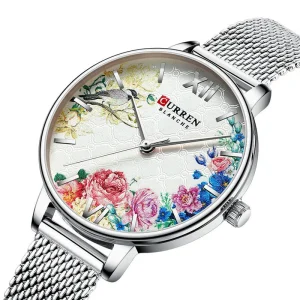 Women’s Business Sport Fashion Alloy Quartz Water Resistant Minimalist Watch with Glass Dial Pointer Display