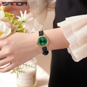 Women’s Compact Luxurious Ins-Style Birthstone Waterproof Watch