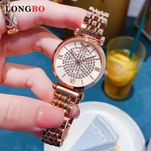 Women’s Fashion Elegant Waterproof Quartz Watch, Luxury Design, Trendy Female Watch