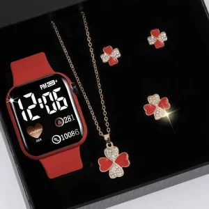 Women’s Fashionable Unique Simple Rectangular Digital Dial Wristwatch